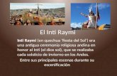 Momentos representativos del Inti Raymi