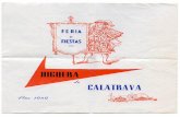 LIBRO FERIA Y FIESTAS HIGUERA DE CALATRAVA 1959