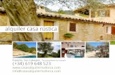 Alquilar casa rural con piscina en Mallorca