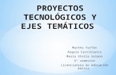 Proyectos tecnológicos y ejes temáticos