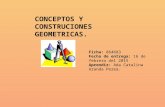 Conceptos y construcciones geométricas.