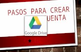 Pasos para crear google drive