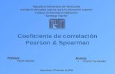 Coeficiente de correlacion Pearson&Spearman