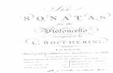 Sonatas para violonchelo, Boccherini