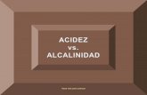 Acidez vs Alcalinidad