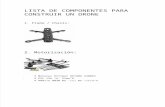 Lista de Componentes Para Construir Un Drone