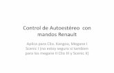 Control Volante Stereo Renault
