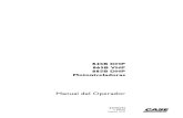 CASE 885B - Manual de Operación y Mantenimiento