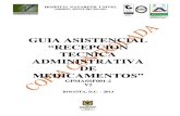 Guía Asistencial Recepción Técnica Administrativa de Medicamentos - V2