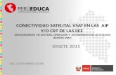 CONECTIVIDAD SATELITAL VSAT EN LAS AIP  Y CRT (REAPUNTAMIENTO Y MANTENIMIENTO )2015 V2.pptx