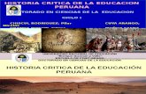 Ppt Exposicion Historia Critica de La Educacion Peruana