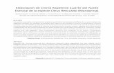 Elaboracion de Repelente a Partir Del Aceite Esencial de Mandarina. Araque, Castillo, Fierro, Ordoñez, Valarezo