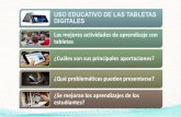 USO EDUCATIVO DE LAS TABLETAS DIGITALES