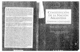 Constitucion de La Nacion Argentina- Comentada Y Concor.