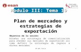 Modulo III - Tema 19 - Plan de Mercadeo y Estrategias de Exportación
