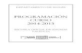 Programación Inglés 2014-2015