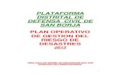 Plan de Gestion Del Riesgo de Desastres Ante Sismo 2013