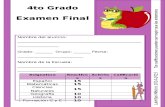 4to Grado - Examen Final (2014-2015)