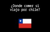 DISERTACION Lugares Donde Comer Chile