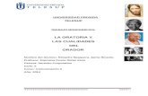 Monografía - La Oratoria y Cualidadades de Un Orador JRR