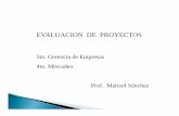 Evaluación y Formulación de Proyectos de Inversion (Lineamientos Principales)