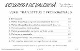 Verbs Transitius, Intransitius y Pronoms