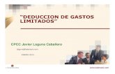 Deduccion de Gastos Limitados Javier Laguna 31012013