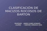 Clasificación de Macizos Rocosos de Barton