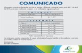 Cable Onda, S.a - Comunicado - Aumento Tarifario