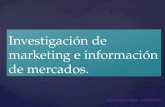 Investigación de Marketing e Información de Mercados