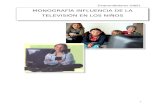 Monografía Influencia de La Televisión en Los Niños