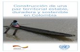 Contrucción de una paz estable y duradera en Colombia