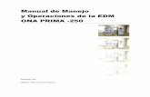 Manual de Manejo y Operaciones de La EDM ONA PRIMA E-250