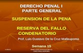 Derecho Penal I Semana 15a.
