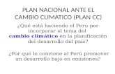 Plan Nacional Ante El Cambio Climatico Plan