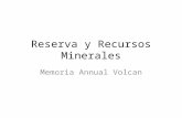 Reserva y Recursos Minerales