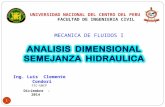 Analisis Dimensional y Semejanza Hidraulica