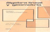 Álgebra Lineal y Geometría, Curso Téorico-práctico - García. López