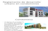 Reglamento de Desarrollo Urbano en Condominios
