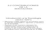 3.2 Contribuciones de La Sociologia.