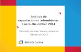 Analisis de Exportaciones Colombianas Ene-dic 2013-2014
