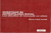nvestigar en Antropología Social - Achilli
