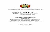 Documento Programa UNODC. Bolivia 2010-2015
