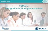 Tema 1-La Ortografía en La Lengua Española