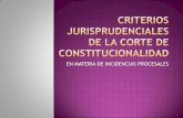 Criterios Jurisprudenciales de La Corte de Constitucionalidad 2011