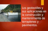 Los Geotextiles y Sus Aplicaciones en La Construcción