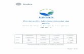 Declaracion Medioambiental de Indra segun EMAS