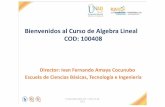 Presentacion Del Curso Algebra Lineal