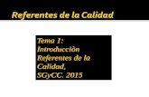 Referentes de La Calidad 2015 Sgc 11-sSA03-15