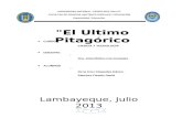 Monografia El Ultimo Pitagorico